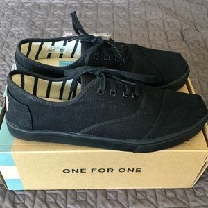 TOMS Black Heritage Cordones Cupsole Vegan MENS